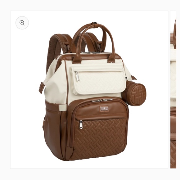 Babbleroo vegan leather diaper backpack - Picture 7 of 10